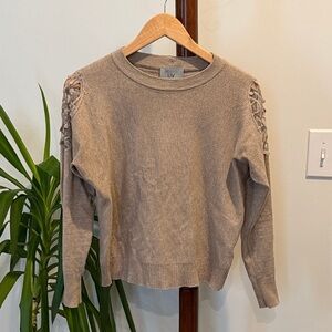 Liv Milano Tan Sweater Size Small